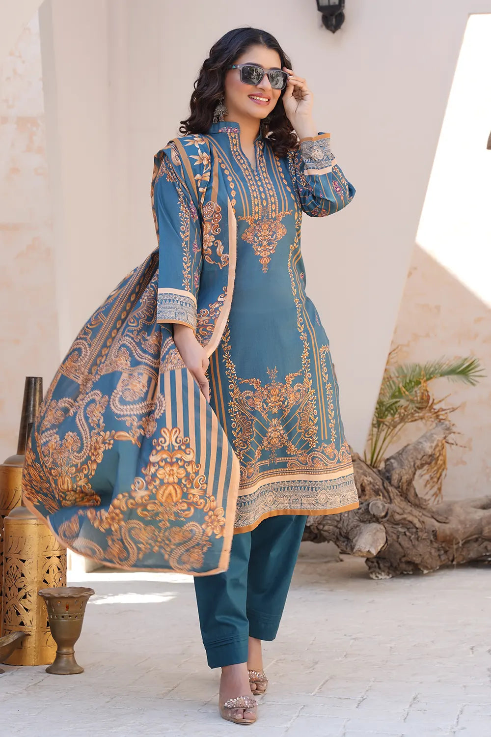 Pima Digital Printed Lawn  BR-1409