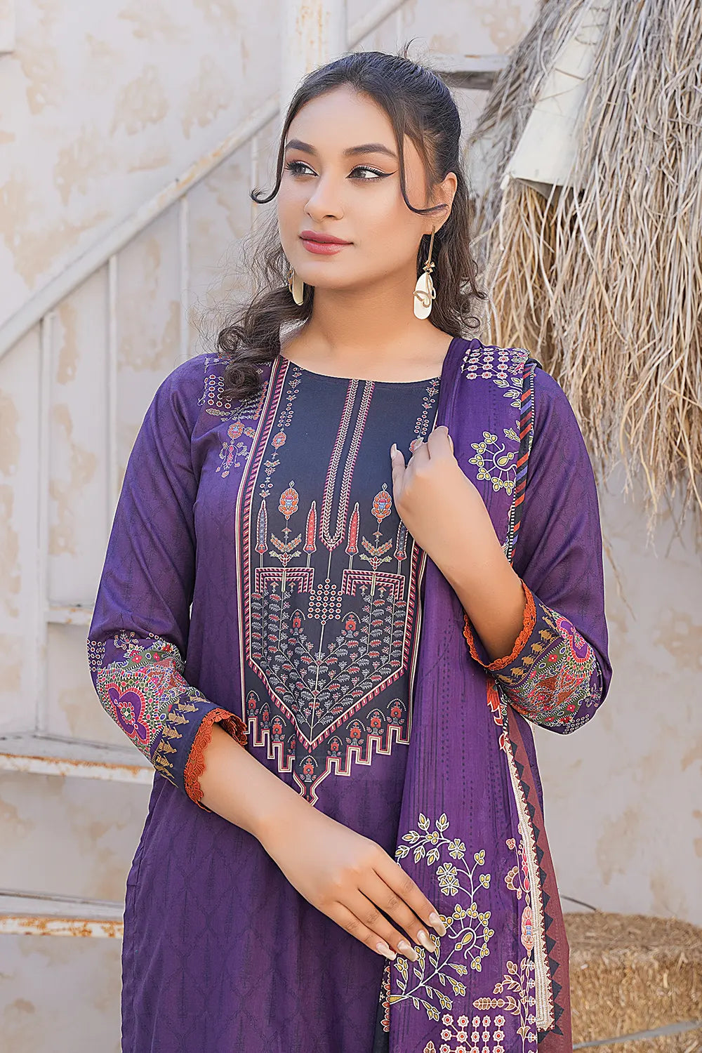 Pima Digital Printed Lawn  BR-1414