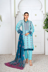 Meerab Digital Printed Lawn  PR-4046