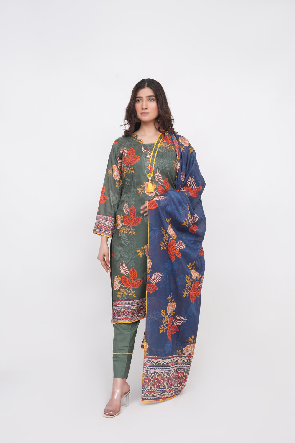 Charm Digital Printed Lawn BR-1421