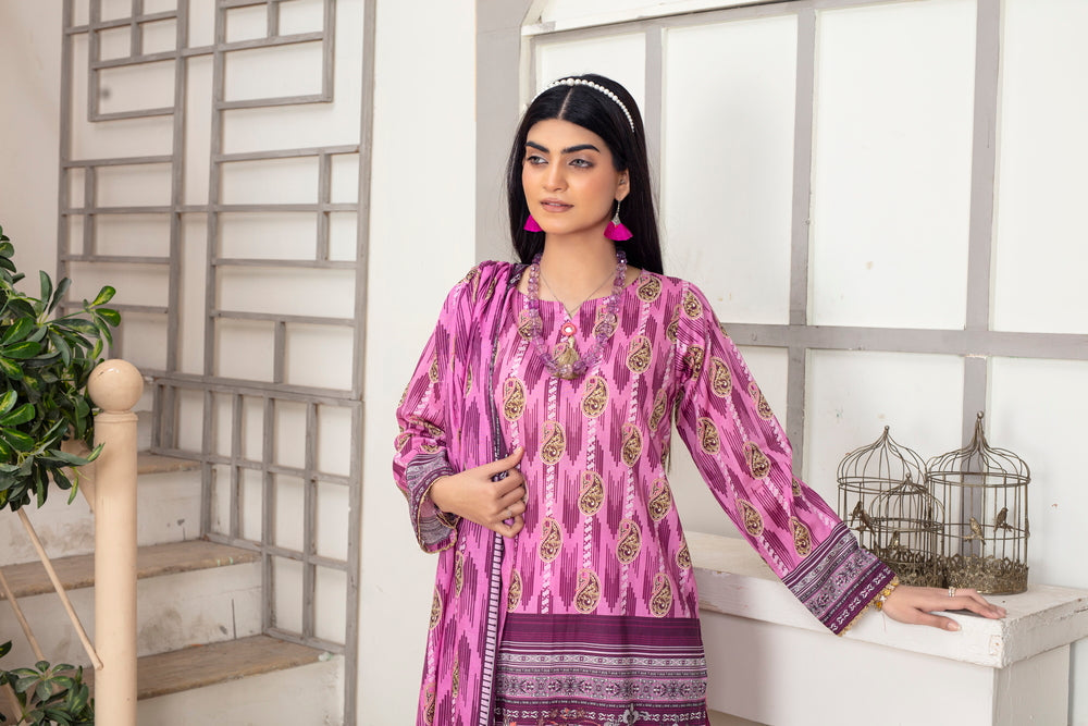 Meerab Digital Printed Lawn  PR-4022