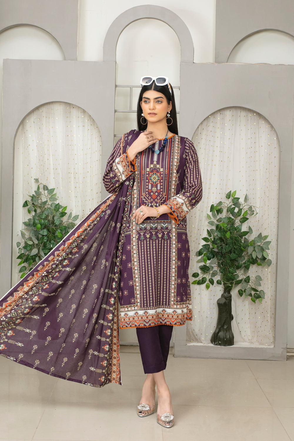 Meerab Digital Printed Lawn  PR-4024