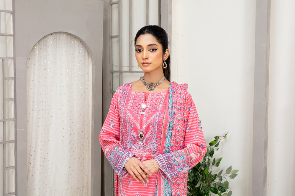 Meerab Digital Printed Lawn  PR-4025