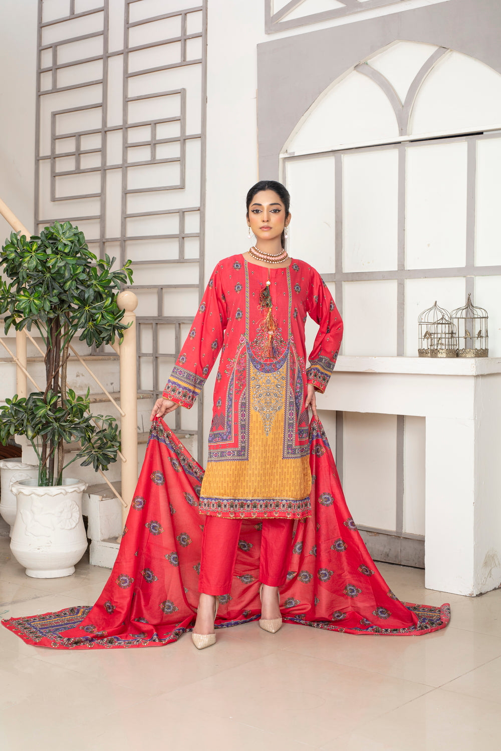 Meerab Digital Printed Lawn  PR-4028