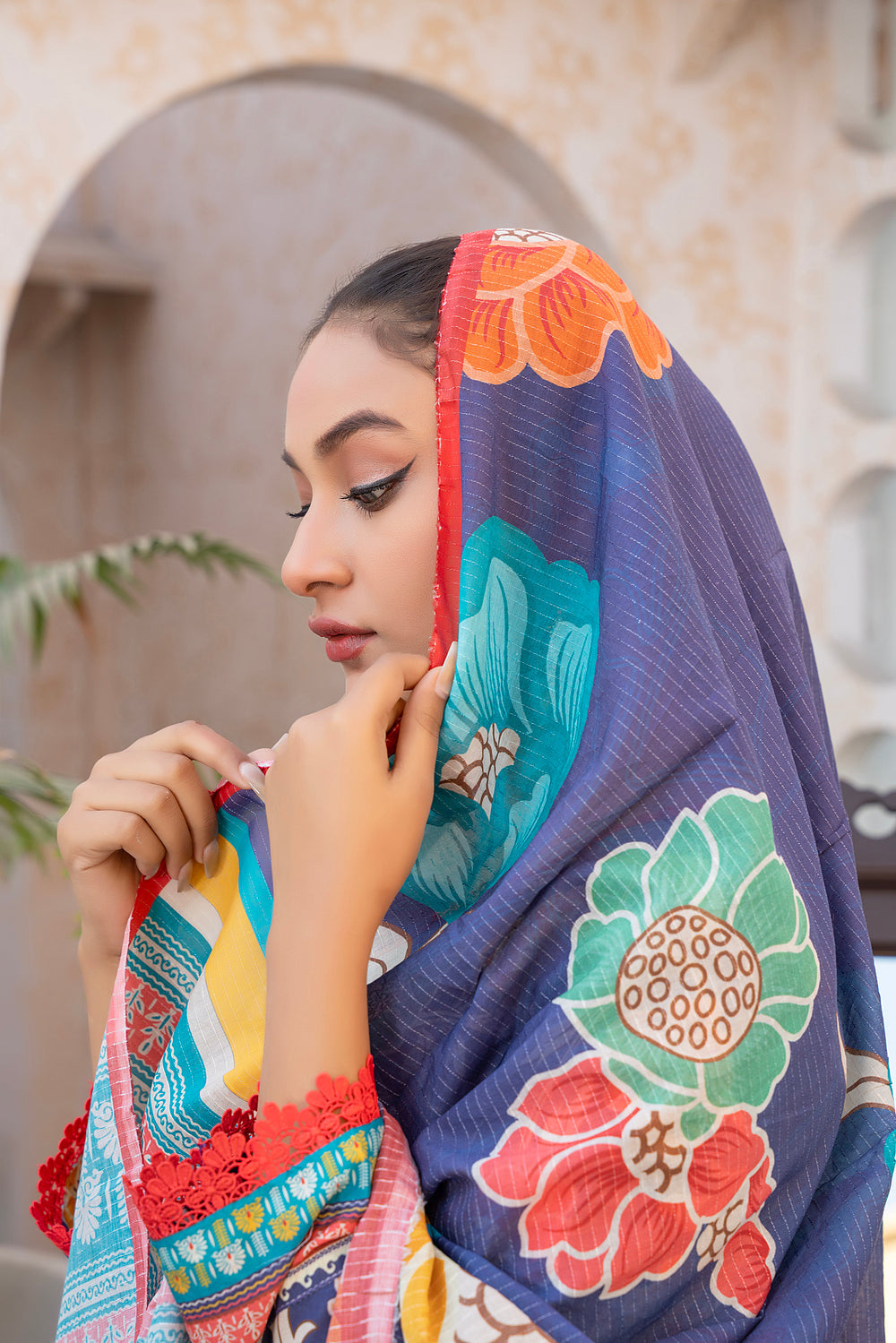 Meenonee Digital Printed Lawn  MD-795