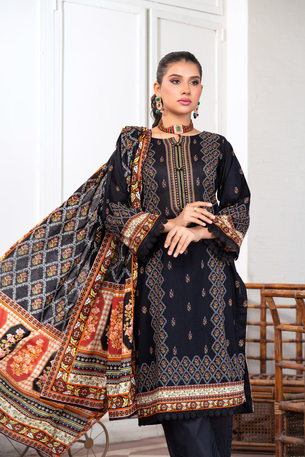 Pima Digital Printed Lawn  PR-2685
