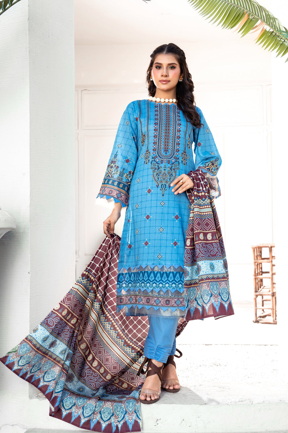 Pima Digital Printed Lawn  PR-2686
