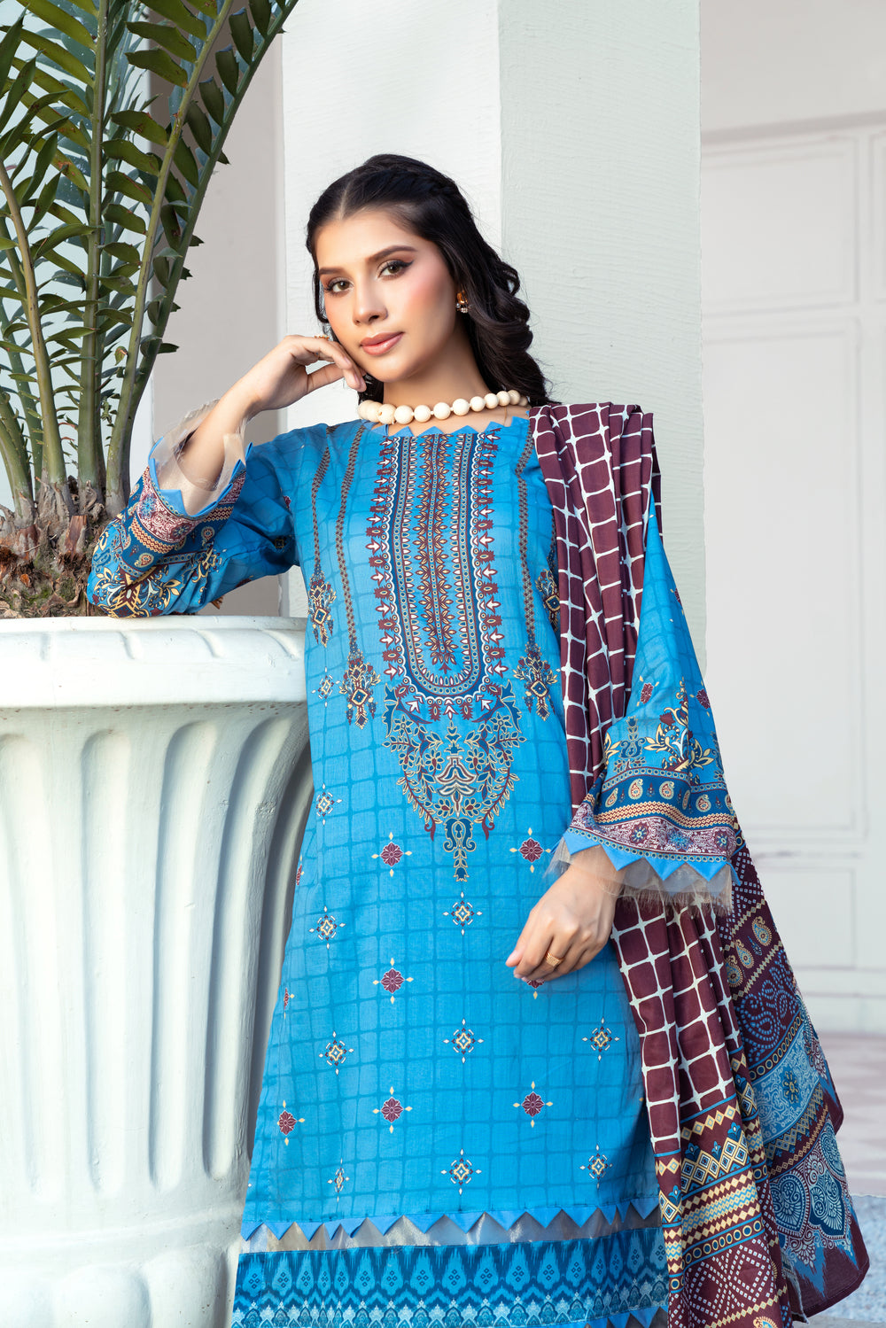 Pima Digital Printed Lawn  PR-2686