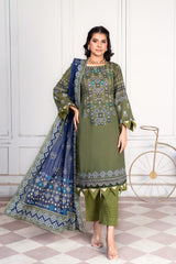 Pima Digital Printed Lawn  PR-2687