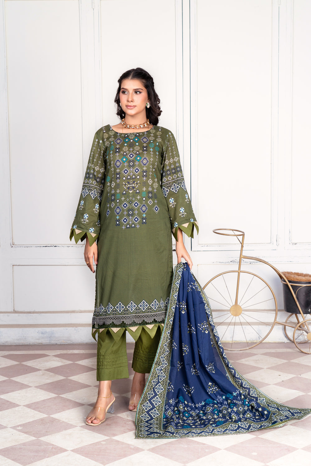 Pima Digital Printed Lawn  PR-2687