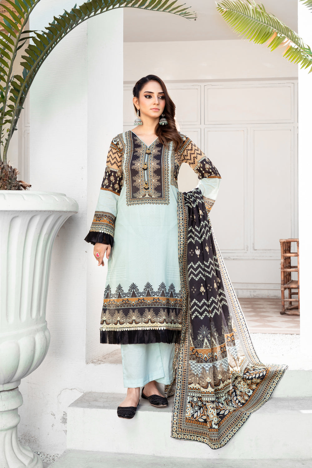Pima Digital Printed Lawn  PR-2688