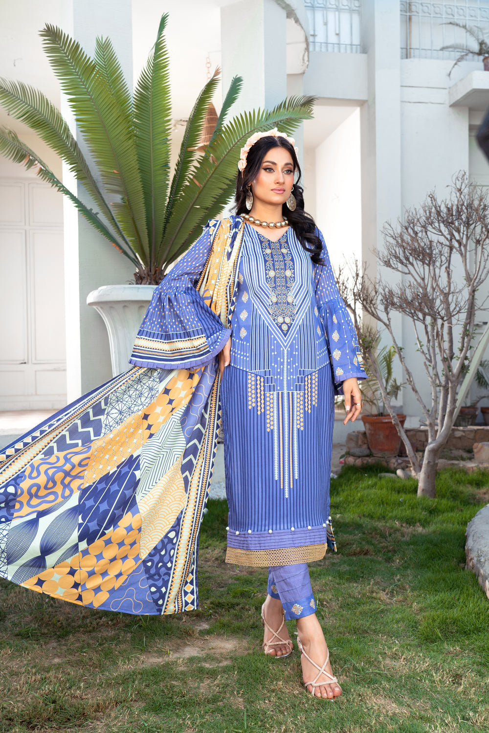 Pima Digital Printed Lawn  PR-2690