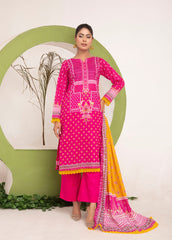 Chunri Digital Printed Slub Lawn PR-2699