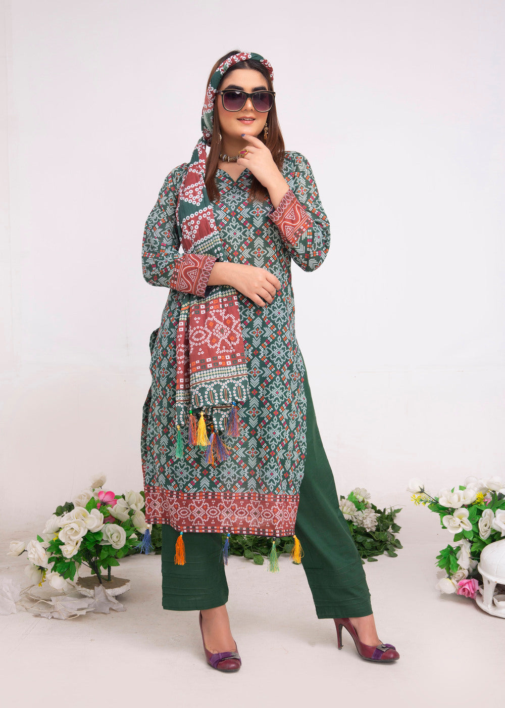 Chunri Digital Printed Slub Lawn PR-2700