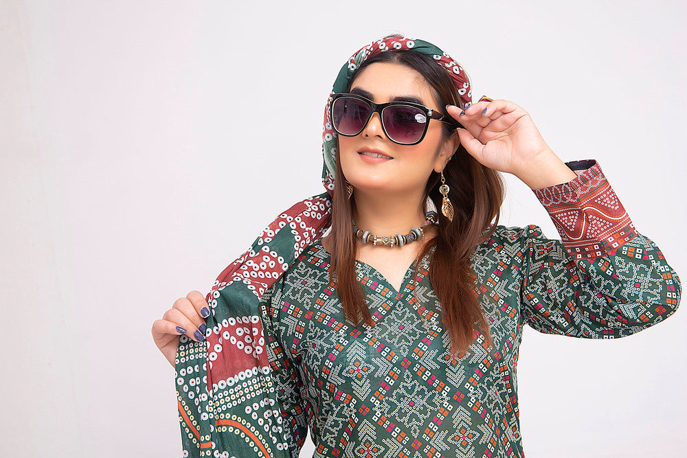 Chunri Digital Printed Slub Lawn PR-2700
