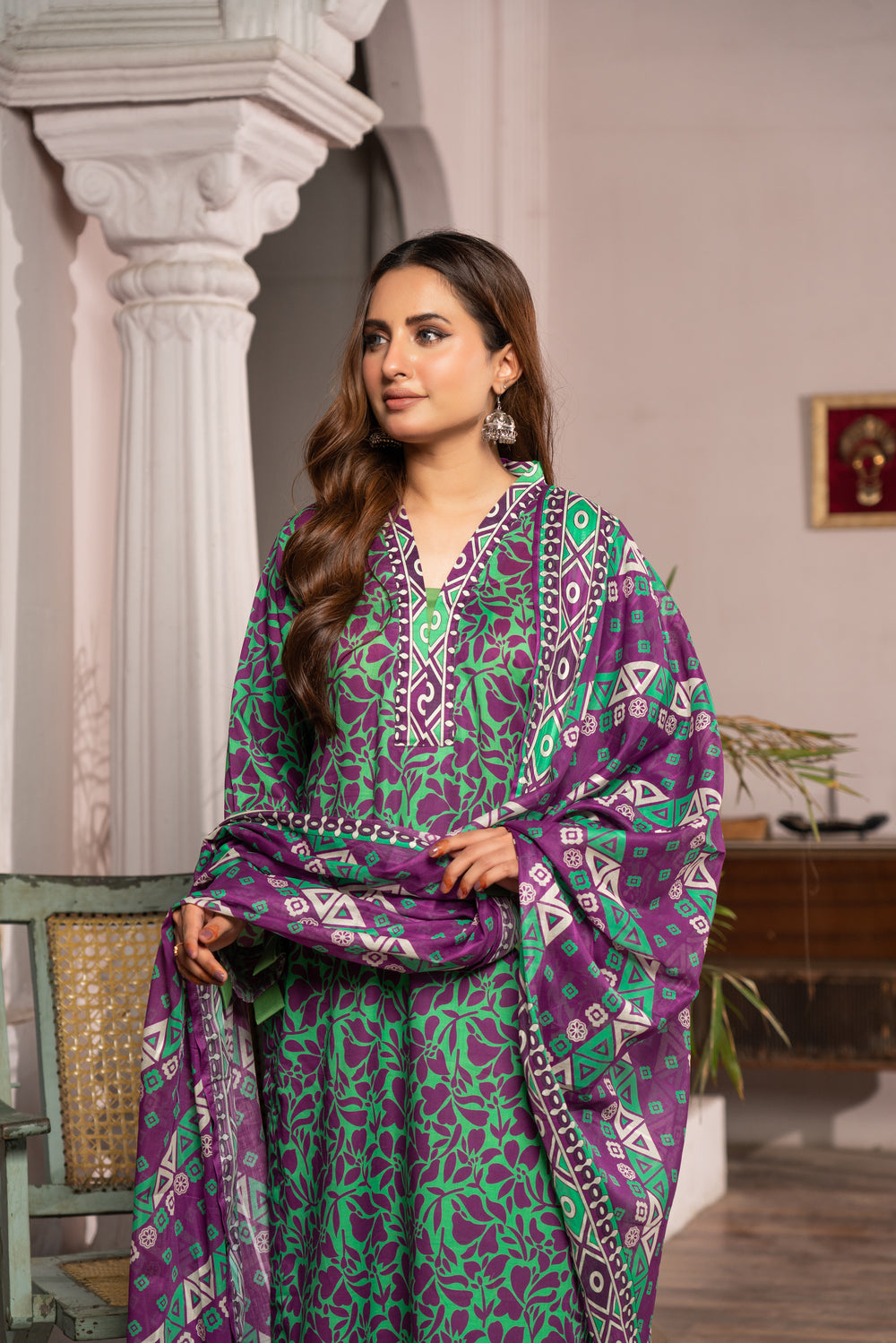 Maahru Digital Printed Lawn BR-1335