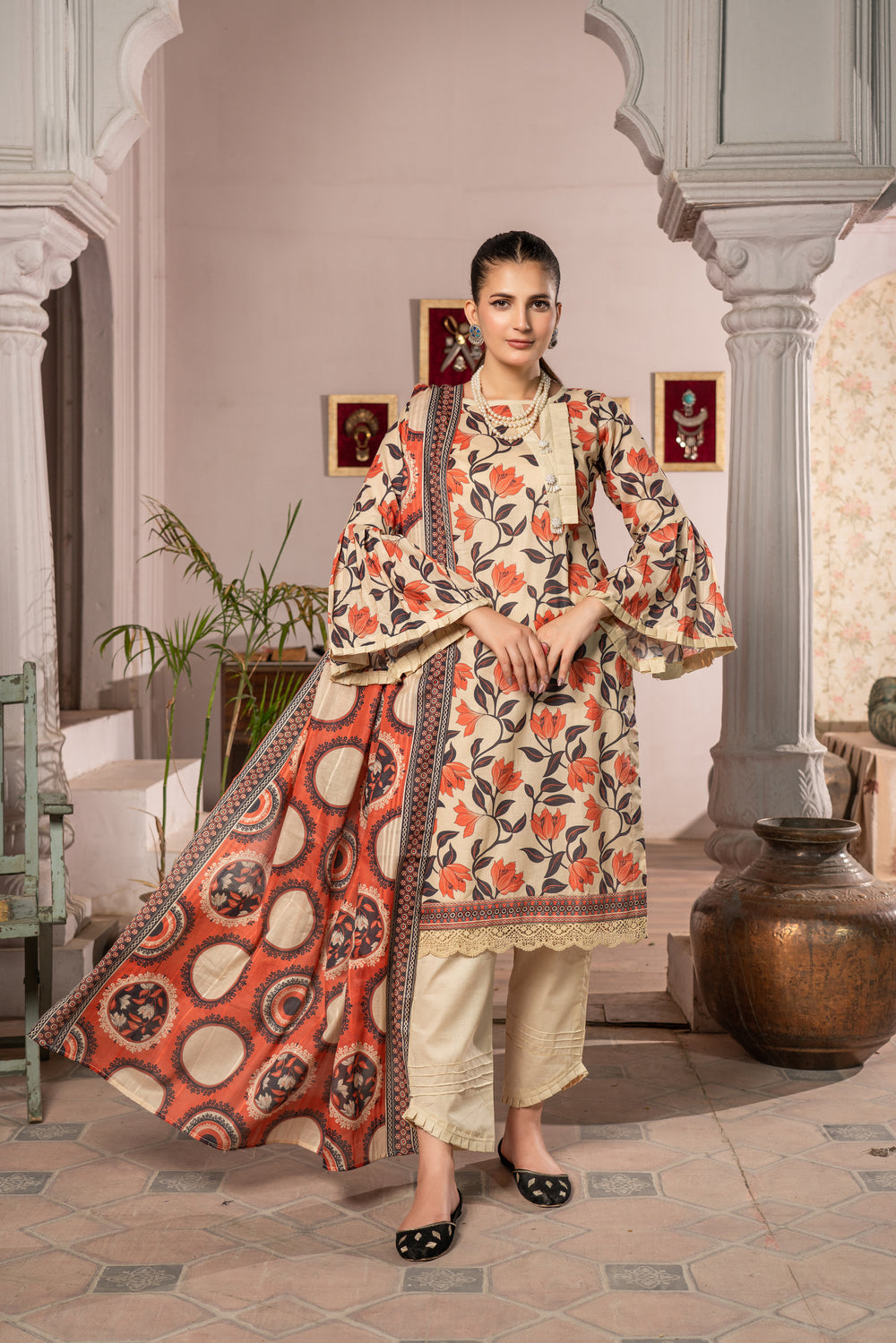 Maahru Digital Printed Lawn BR-1336