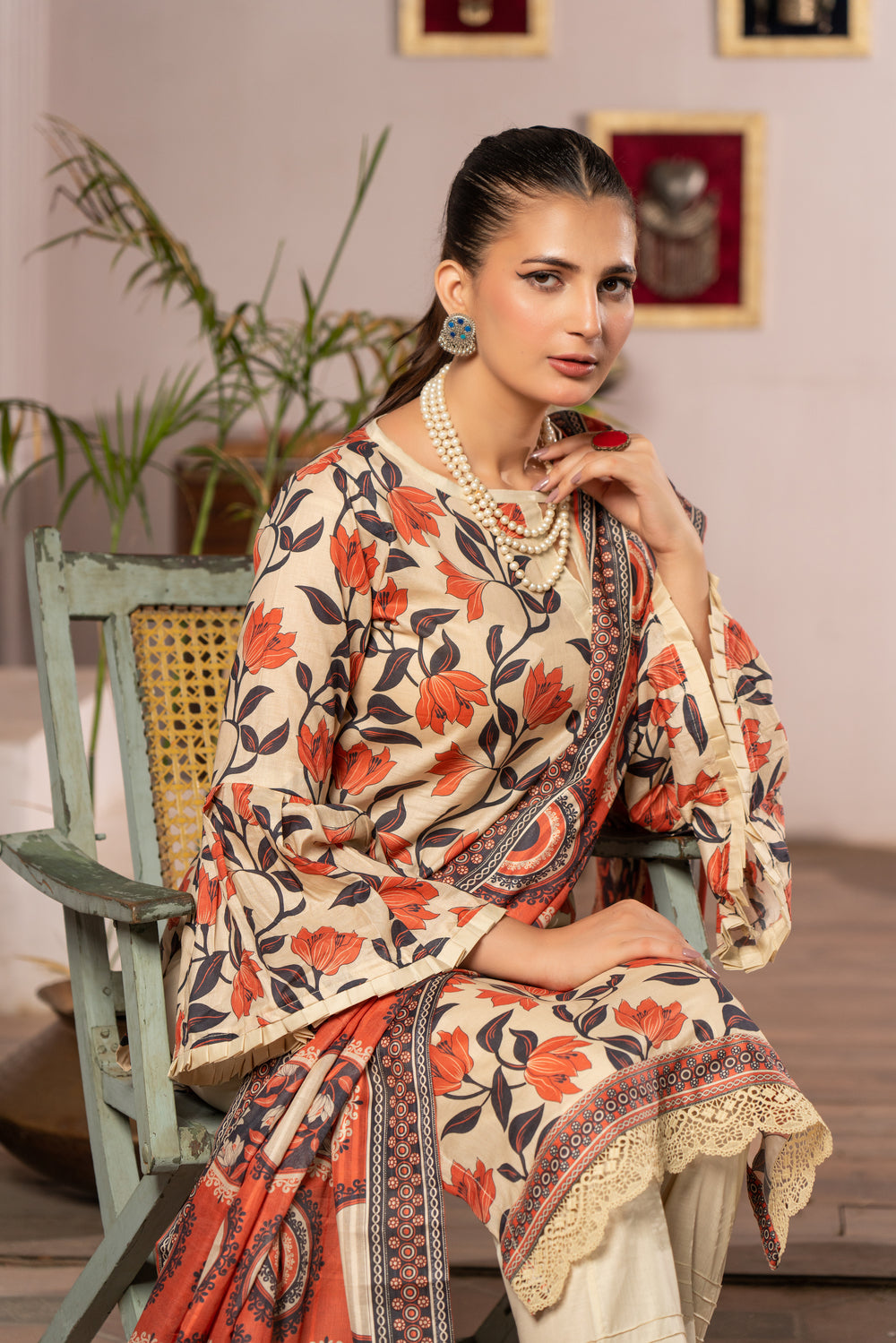 Maahru Digital Printed Lawn BR-1336