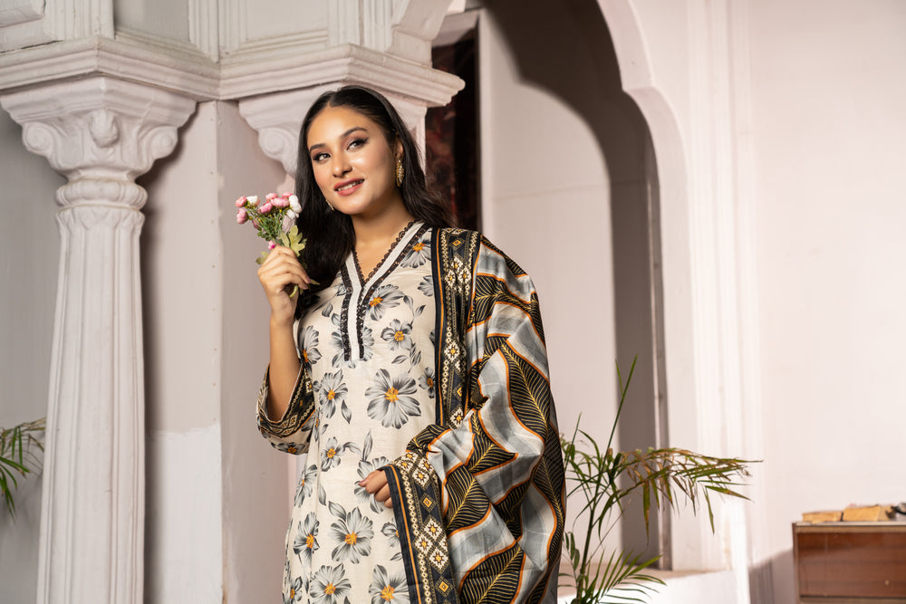 Maahru Digital Printed Lawn BR-1337