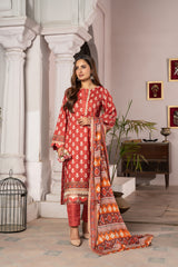 Maahru Digital Printed Lawn BR-1339