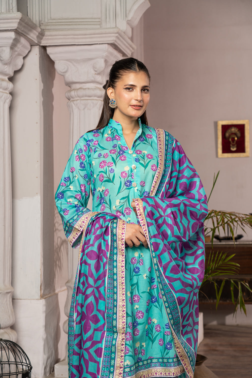 Maahru Digital Printed Lawn BR-1340