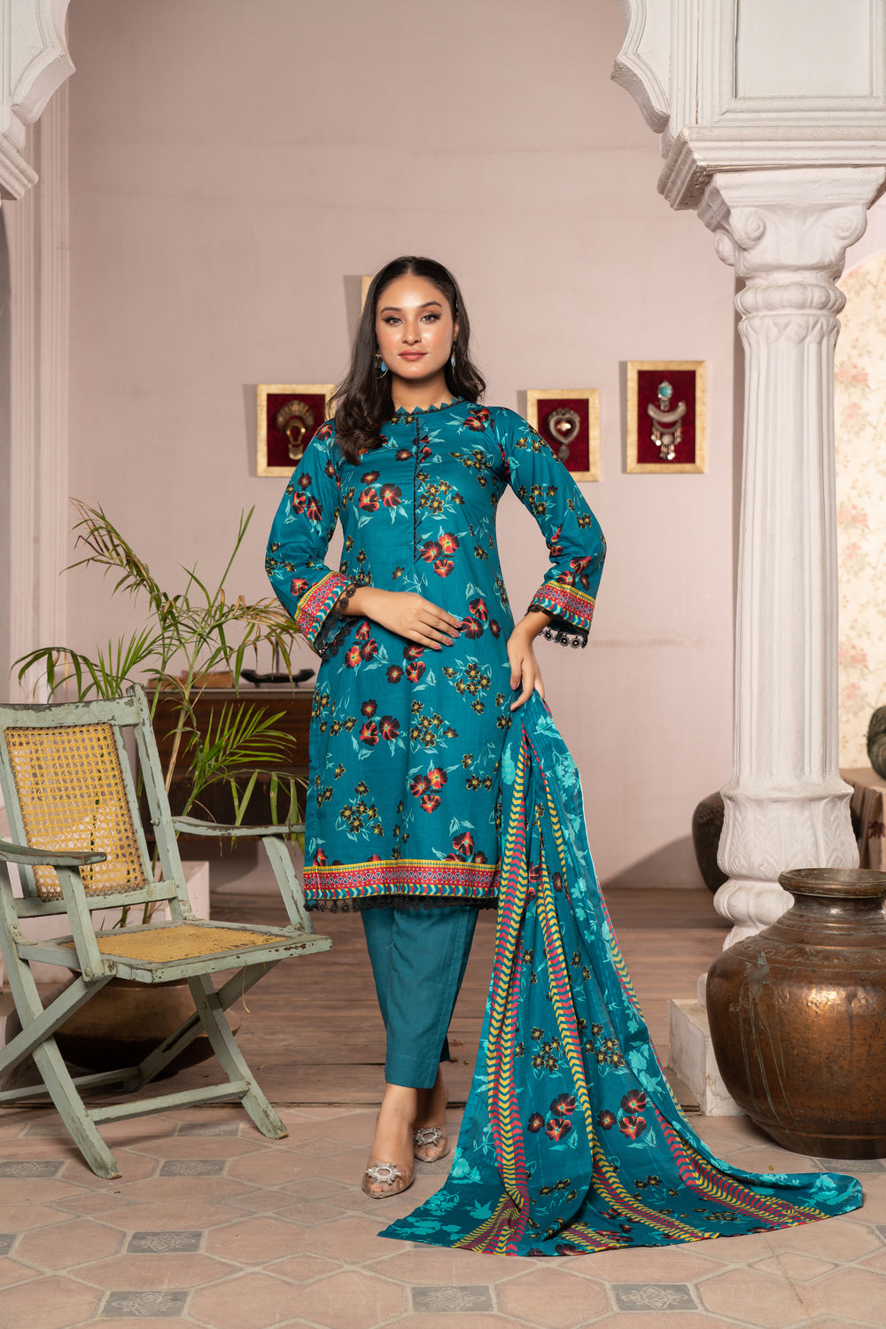 Maahru Digital Printed Lawn BR-1341