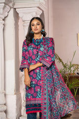 Maahru Digital Printed Lawn BR-1343