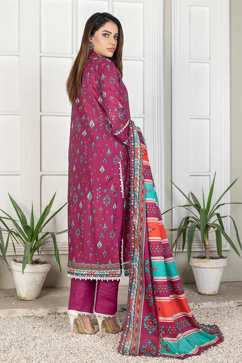 Reet Digital Printed Lawn BR-1405