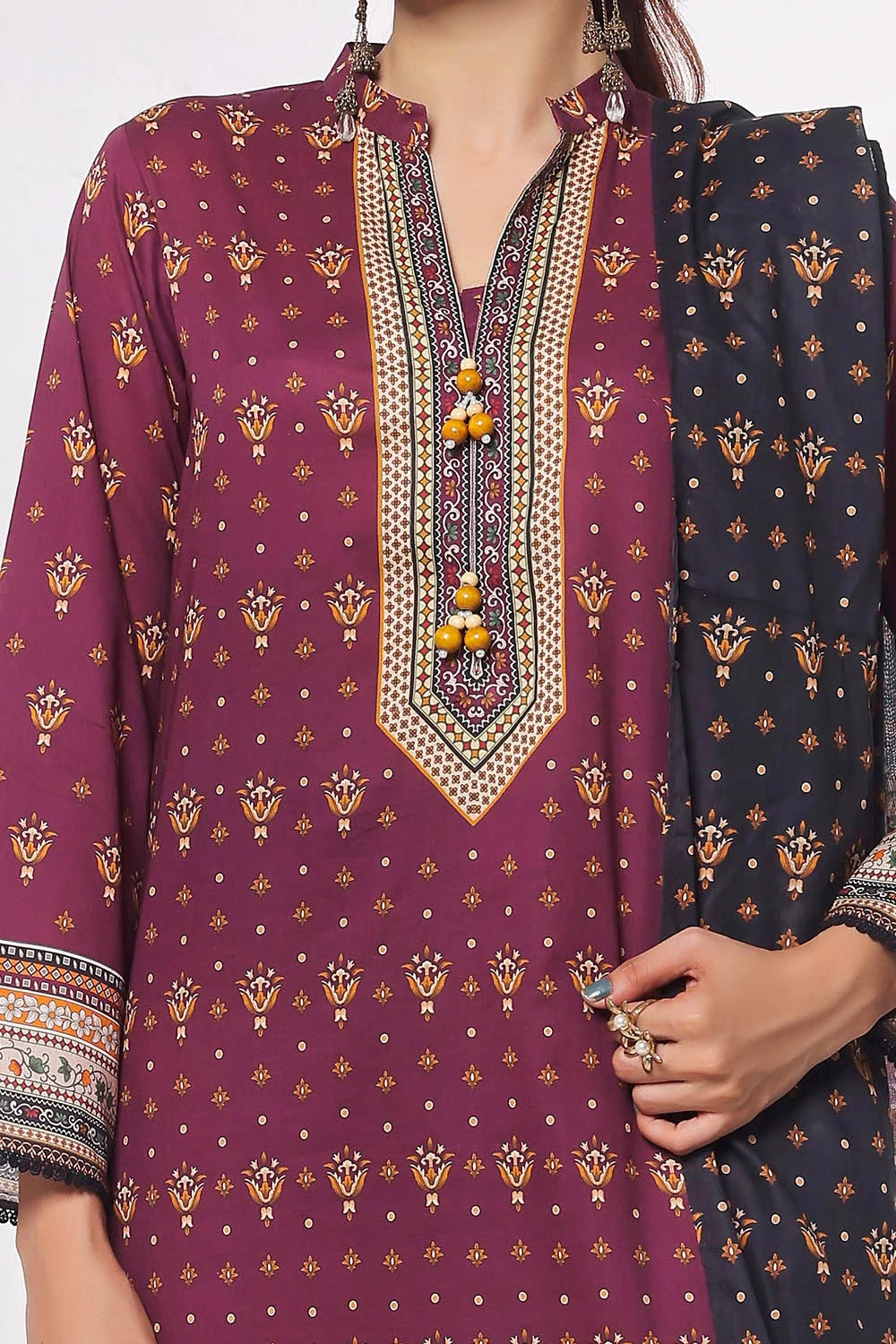 3 Piece Unstitched Printed Lawn Suit CLP-52202